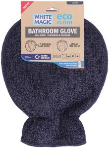 White Magic Eco Cloth Bathroom Glove Denim