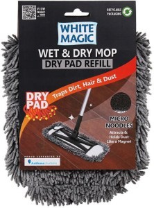 White Magic Eco Cloth Wet & Dry Mop Dry Pad Refill
