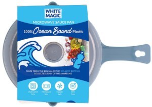 White Magic Ocean Microwave Sauce Pan