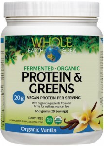 WHOLE EARTH & SEA Organic Fermented Protein & Greens Vanilla 630g