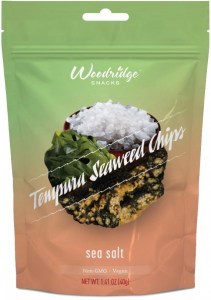 Woodridge Tempura Seaweed Chips Sea Salt 40g APR22