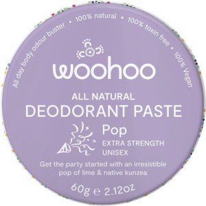 Woohoo Deodorant Paste Tin Pop Extra Strength 60g