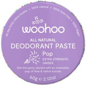 WOOHOO Deodorant Paste Pop (Extra Strength) Tin 60g