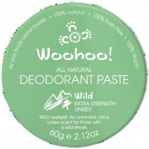 WOOHOO Deodorant Paste Wild (Extra Strength Unisex) Tin 60g