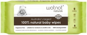 WOTNOT NATURALS 100% Natural Baby Wipes x 70 Pack (soft pack)