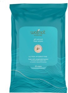 WOTNOT NATURALS All Natural Face Wipes Ultra-Hydrating 25 Pack