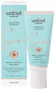 WOTNOT NATURALS Natural Face Sunscreen SPF 30 Prime & Protect BB Cream Untinted 60g