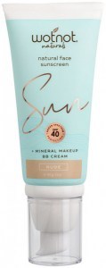 WOTNOT NATURALS Natural Face Sunscreen SPF 40 + Mineral MakeUp BB Cream Nude 60g