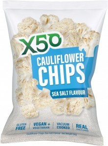 X50 Cauliflower Chips Sea Salt 10 x 60g