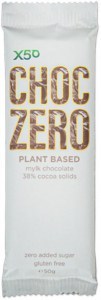 X50 Choc Zero Plant Based Mylk Chocolate 38% Cocoa Solids  24x50g