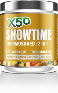 X50 Showtime Thermoshred 2 in 1 Pineapple Mango  325g