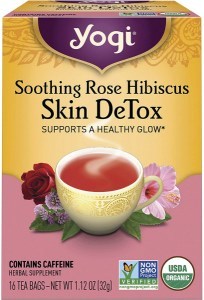Yogi Tea Herbal Tea Bags Rose Hibiscus Skin DeTox 16pk